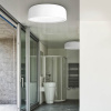 Matně bílé kovové stropní světlo Nova Luce Perleto 48 cm -fv-interier-25