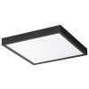 Černé kovové stropní LED světlo Nova Luce Itos 40 x 40 cm
