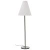 Tmavě zelená kovová stojací lampa Kave Home Navat 160 cm