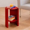 Červený kovový odkládací stolek Wa 32 cm -fv-interier-25
