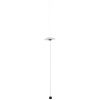 Bílá kovová stojací LED lampa Nova Luce Olea 340 cm