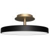 Černé kovové stropní LED světlo Asteria Up 60 cm