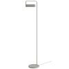 Šedá kovová stojací lampa Scribe 133 cm