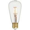 Transparentní stmívatelná LED žárovka Edison E27 6W