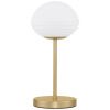 Bílo-zlatá skleněná stolní lampa Nova Luce Allen