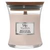 Malá vonná svíčka Woodwick, Vanilla & Sea Salt