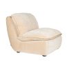 Béžové čalouněné lounge křeslo DUTCHBONE RADLEY