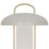 Béžová kovová stolní LED lampa Mirano