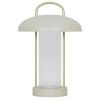 Béžová kovová stolní LED lampa Mirano