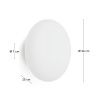 Skleněné nástěnné světlo Kave Home Bamila 26 cm