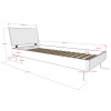 Bílá dřevěná postel Vipack Forrest 90 x 200 cm