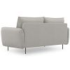Světle šedá čalouněná dvoumístná pohovka Cosmopolitan Design Vienna 160 cm