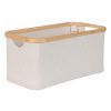 Béžový bavlněný úložný box Quax Loft 47 x 25 cm
