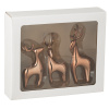 Set tří měděných sošek Reindeer 16 cm
