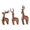 Set tří měděných sošek Reindeer 16 cm