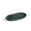 Zelený mramorový tác Kave Home Lenorel 43 x 28 cm