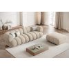 Světle béžová sametová podnožka Cosmopolitan Design Koge 95 x 95 cm -fv-interier-25