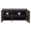 Hnědý dřevěný TV stolek Brock 102 x 44 cm
