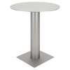 Stříbrný kovový bistro stolek Kit 70 cm