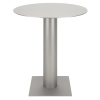 Stříbrný kovový bistro stolek Kit 70 cm