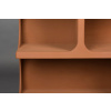 Terakotová lakovaná knihovna DUNDEE 120 x 37 cm -fv-interier-25