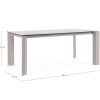 Šedý keramický zahradní stůl Bizzotto Otavio 180 x 95 cm