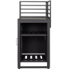 Šedý venkovní rohový kuchyňský modul Bizzotto Aria 62 cm