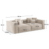 Béžová čalouněná čtyřmístná pohovka Cosmopolitan Design Aveiro 236 cm-fv-interier-25