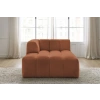 Terakotově oranžová bouclé lenoška Annecy 170 cm, levá -fv-interier-25
