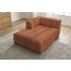 Terakotově oranžová bouclé lenoška Annecy 170 cm, levá -fv-interier-25