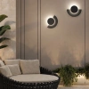 Černé kovové venkovní nástěnné LED světlo Nova Luce Gloo 17 cm -fv-interier-25