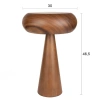 Hnědá dřevěná stolní lampa MOREL M 47 cm