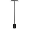 Černá kovová stojací LED lampa Nova Luce Ophelia 135 cm